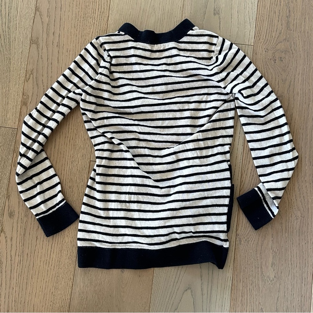 Tory Burch striped wool blend sweater small - Picture 2 of 5